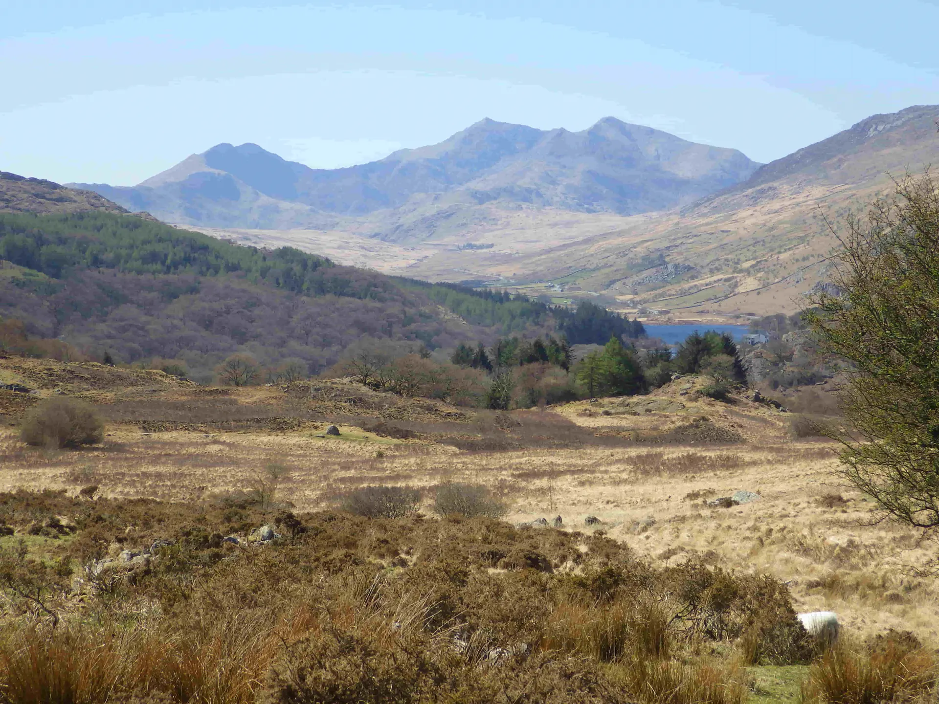 A view of the Snowdon massif from Capel Curig